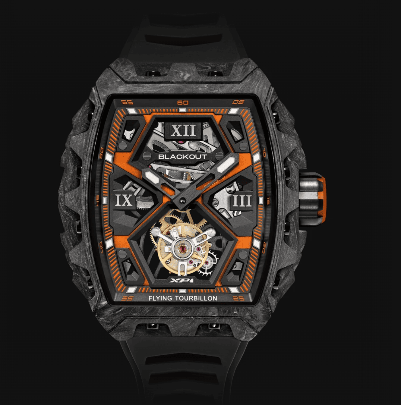 ブラックアウト ウォッチ(BLACKOUT WATCHES) XP1 Tourbillon Orange